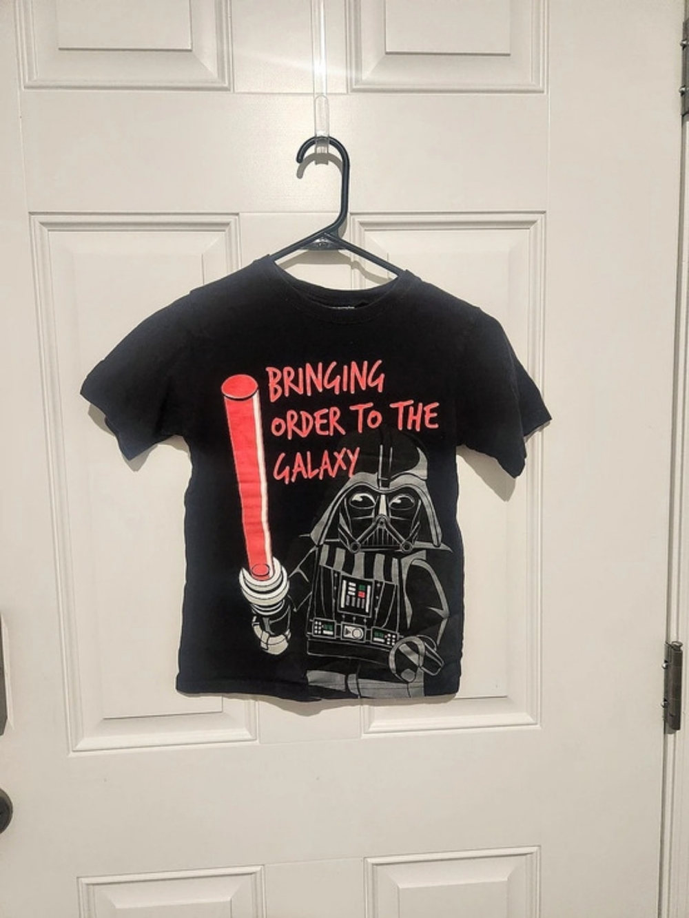 Lego Star Wars Boys Darth Vader Black Short Sleeve Graphic Tee Size Small